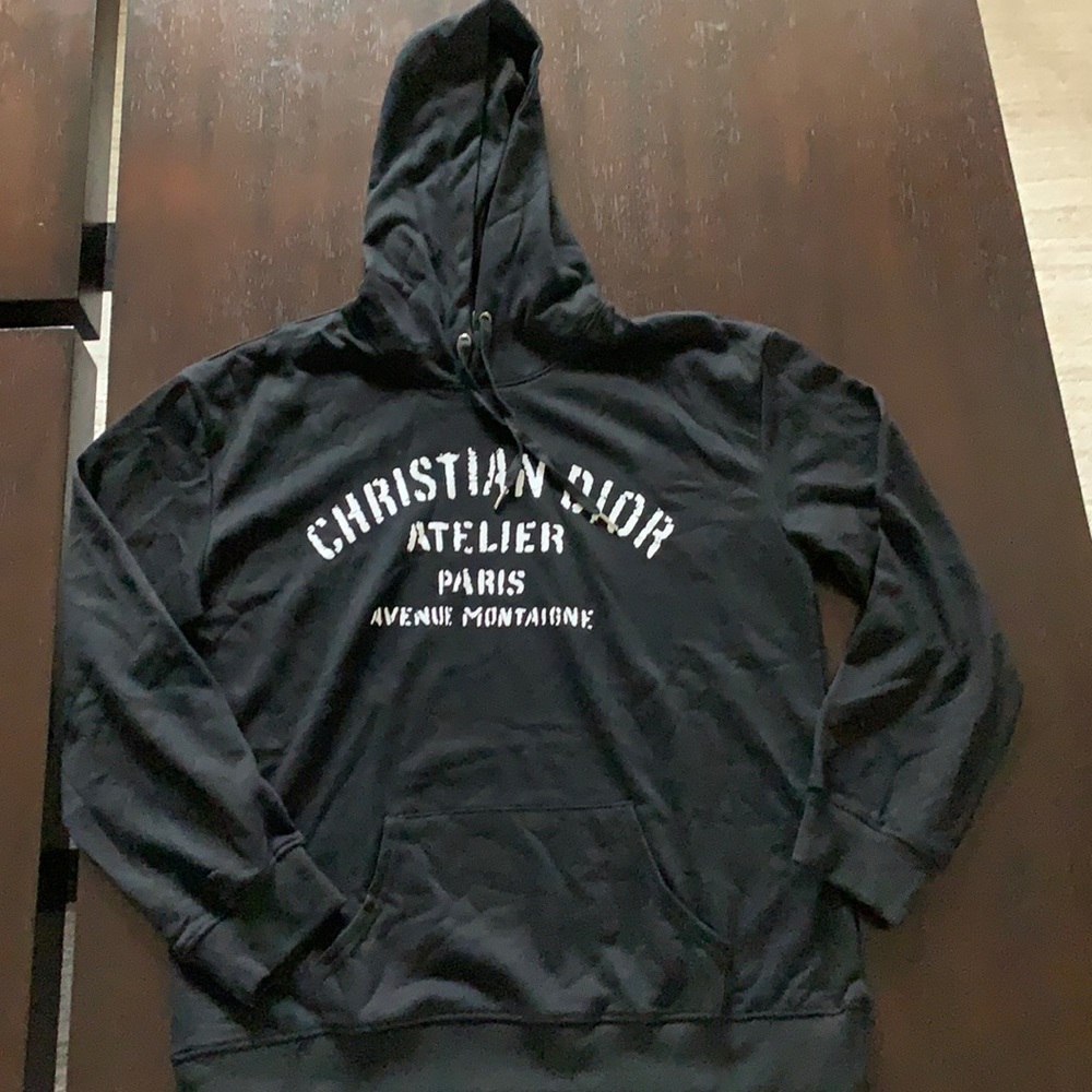Christain Dior men’s hoodie black xl